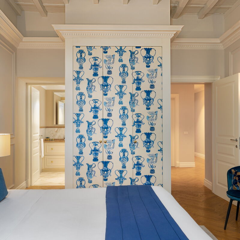 Bargello Penthouse Luxury Apartment In Florence By Palazzo Pazzi Vitali: Jesen, Ljeto, Proljeće, Spavaća soba