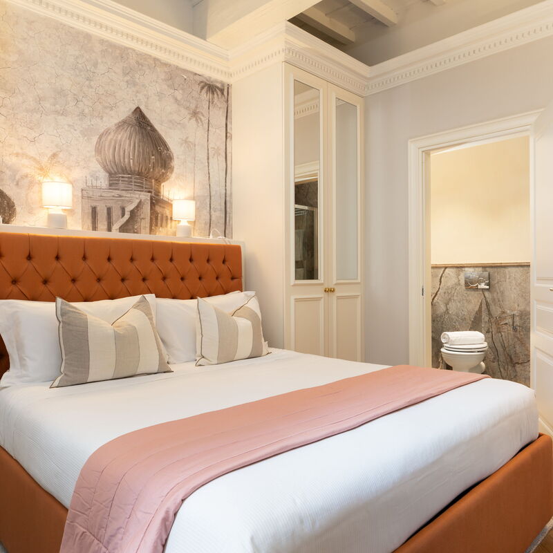 Bargello Penthouse Luxury Apartment In Florence By Palazzo Pazzi Vitali: Jesen, Ljeto, Proljeće, Spavaća soba