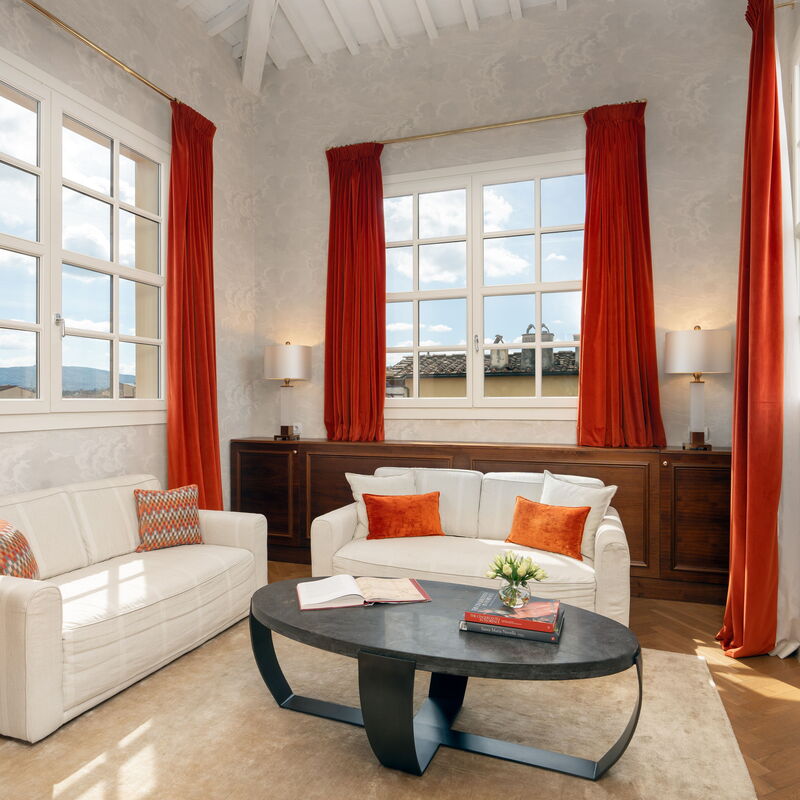 Torretta Penthouse Luxury Apartment in Florence by Palazzo Pazzi Vitali: Autumn, Living Room, Spring, Summer, Winter
