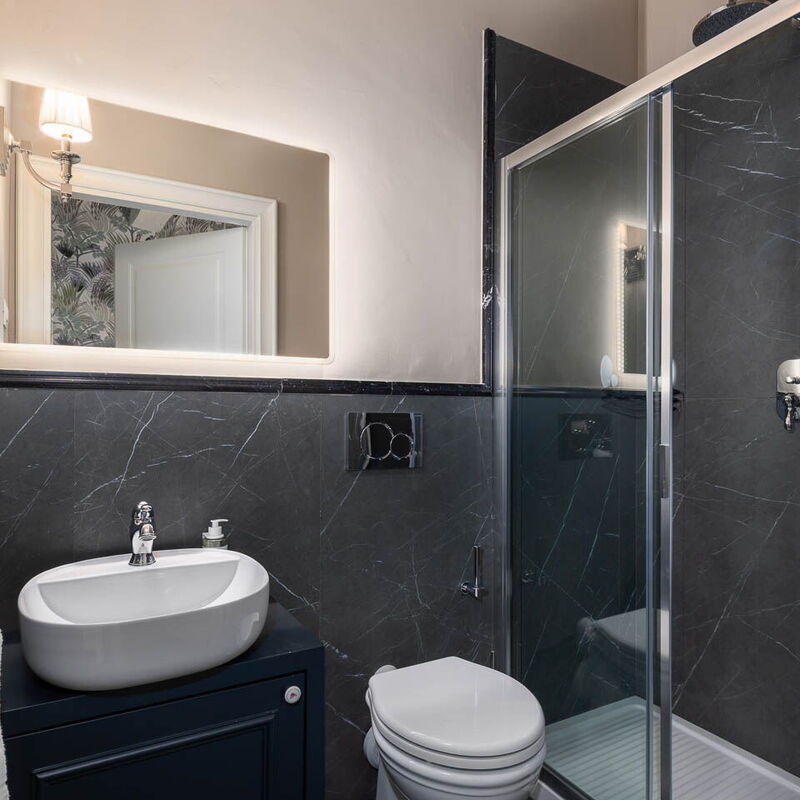 Torretta Penthouse Luxury Apartment In Florence By Palazzo Pazzi Vitali: Autumn, Bathroom, Spring, Summer