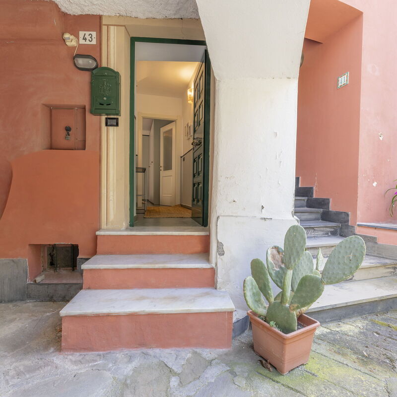 Emma House, Terrace and Sea View, Moneglia: Autumn, Main Entrance, Spring, Winter