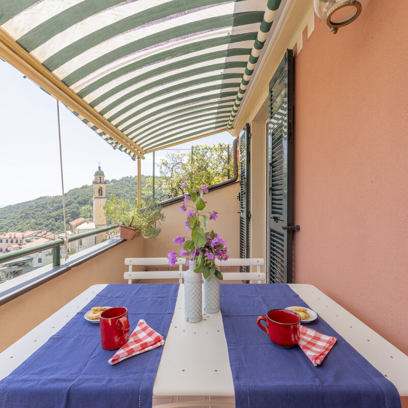 Emma House, Terrace and Sea View, Moneglia: Autumn, Balcony / Terrace / Patio, Spring, Winter