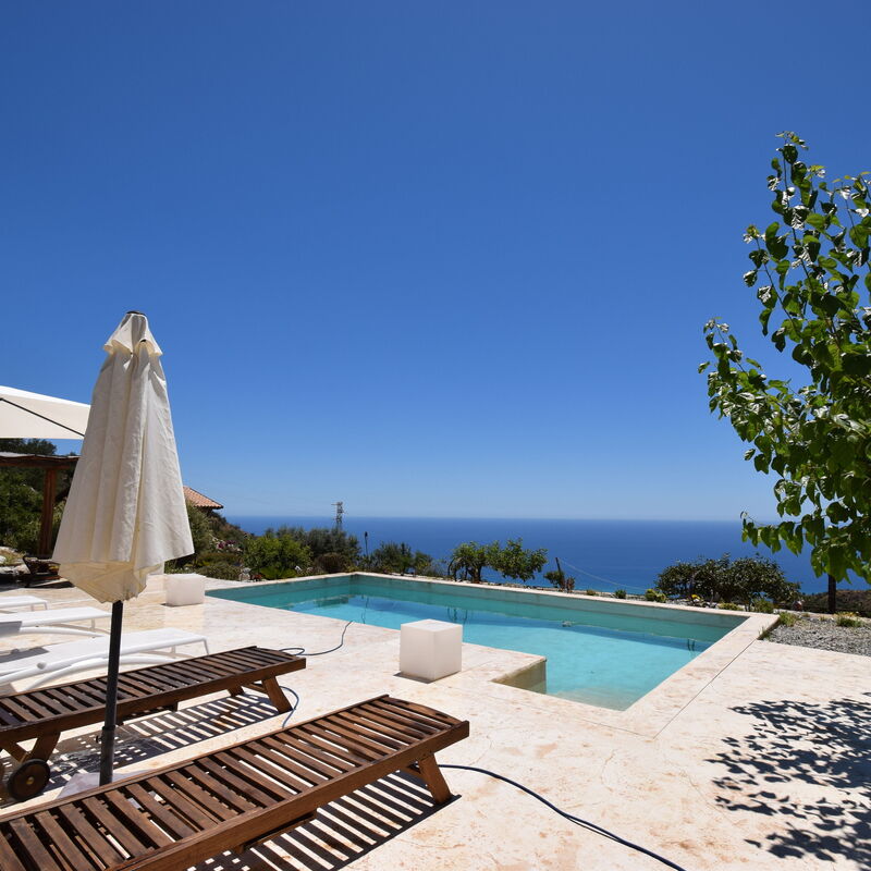 Villa Roccella Ionica, Sea View, a c: Autumn, Pool, Spring, Summer
