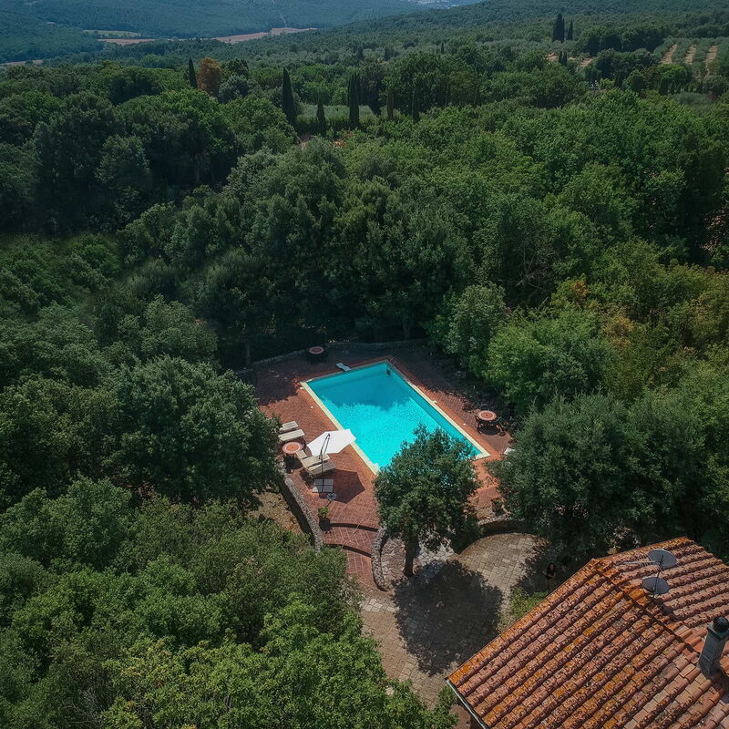 Santa Colomba House, Siena, Nature And Pool: Autumn, Scenic View, Summer