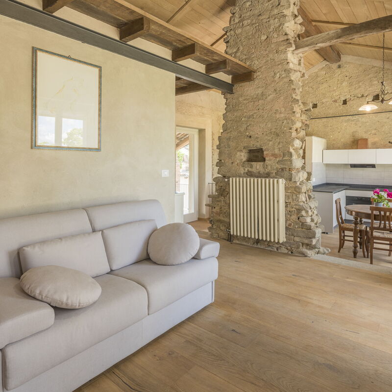 Arpusè - Cà Renato with Pool and Terrace: Autumn, Living Room, Spring, Summer