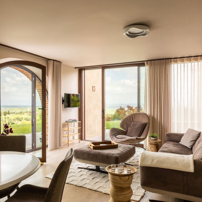 Melaiolo Modern Apartment With Pool, Montaione, Toscana: Autunno, Estate, Primavera, Soggiorno