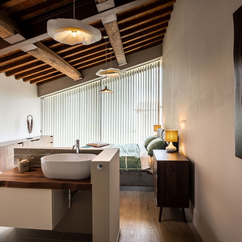 Melaiolo Modern Apartment With Pool, Montaione, Toscana: Autunno, Camera da letto, Estate, Primavera