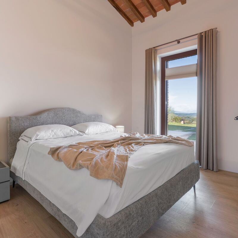 Melaiolo Modern Apartment With Pool, Montaione, Toscana: Autumn, Bedroom, Spring, Summer