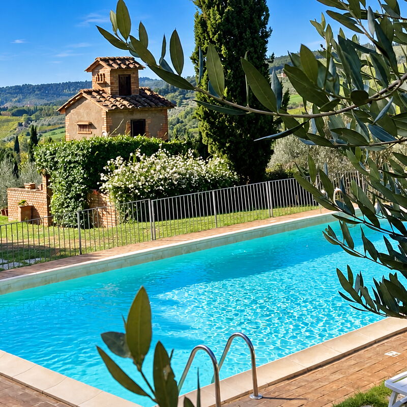 La Tesa Country House With Pool S. Gimignano: Autunno, Estate, Piscina, Primavera