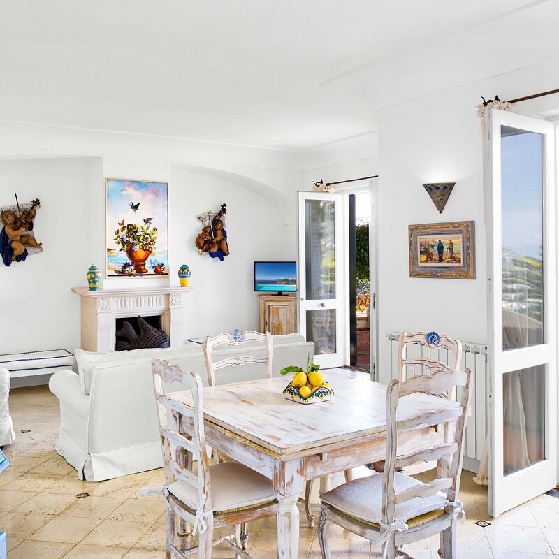 Villa Golfo Di Napoli With Private Pool: Autumn, Living Room, Spring, Summer, Winter