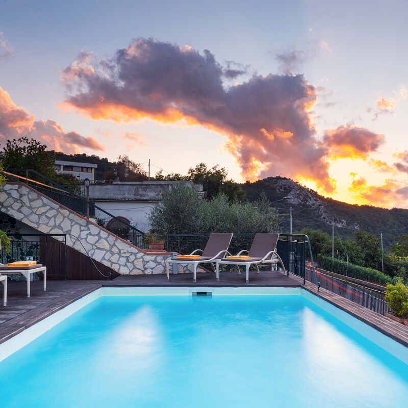Villa Golfo Di Napoli With Private Pool: Autumn, Pool, Scenic View, Spring, Summer, Winter