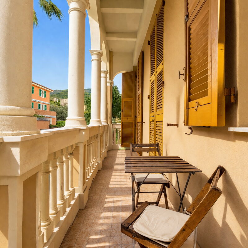 Casa con Accesso Privato al Mare, Parcheggio, Bogliasco: Automne, Balcon / Terrasse / Patio, Été, Printemps