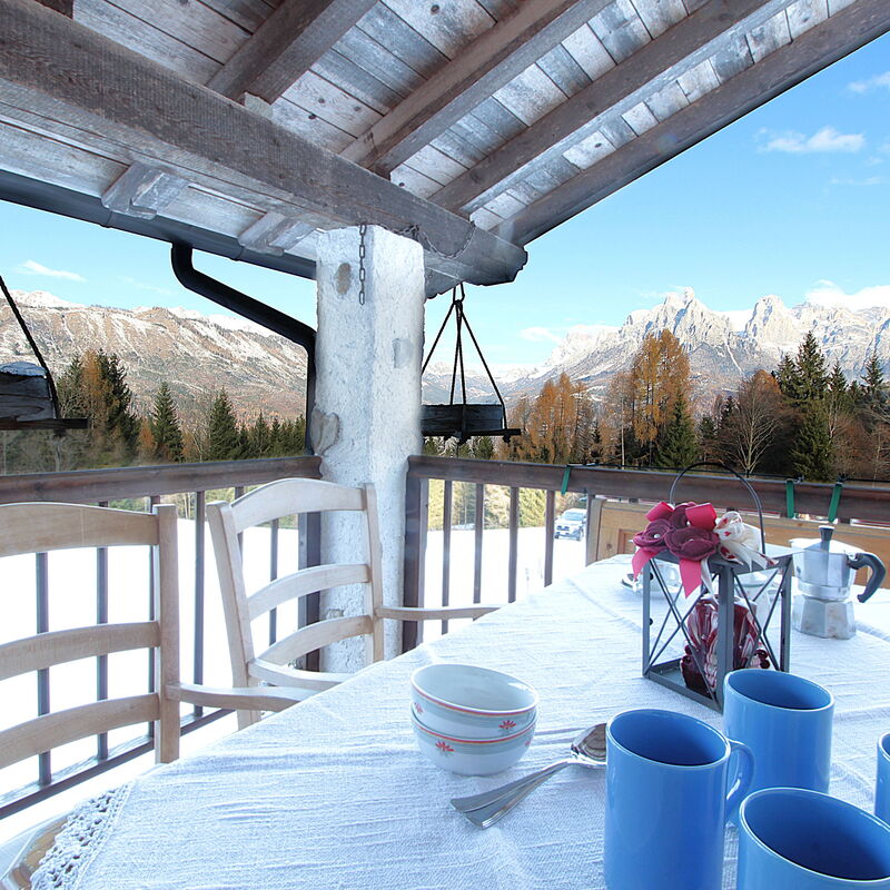 Baita Mountain View Pale San Martino: Balcony / Terrace / Patio