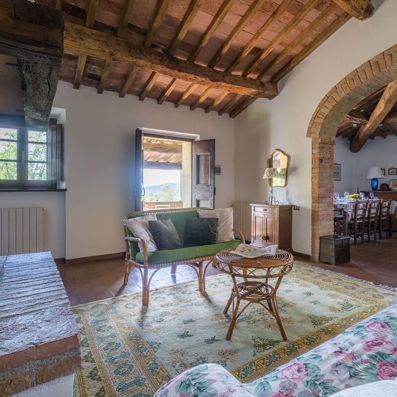 La Palazzina, Ville Di Corsano, Home And Pool: Autumn, Living Room, Spring, Summer