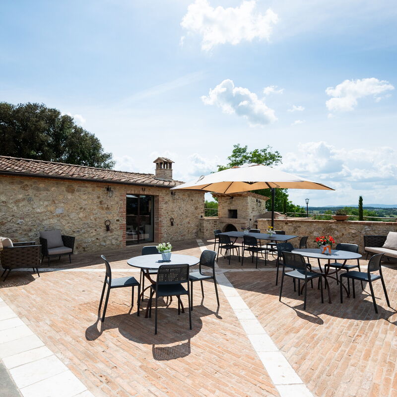 La Piazzetta, Borgo Campassini, Monteriggioni: Autumn, Building Exterior, Spring, Summer