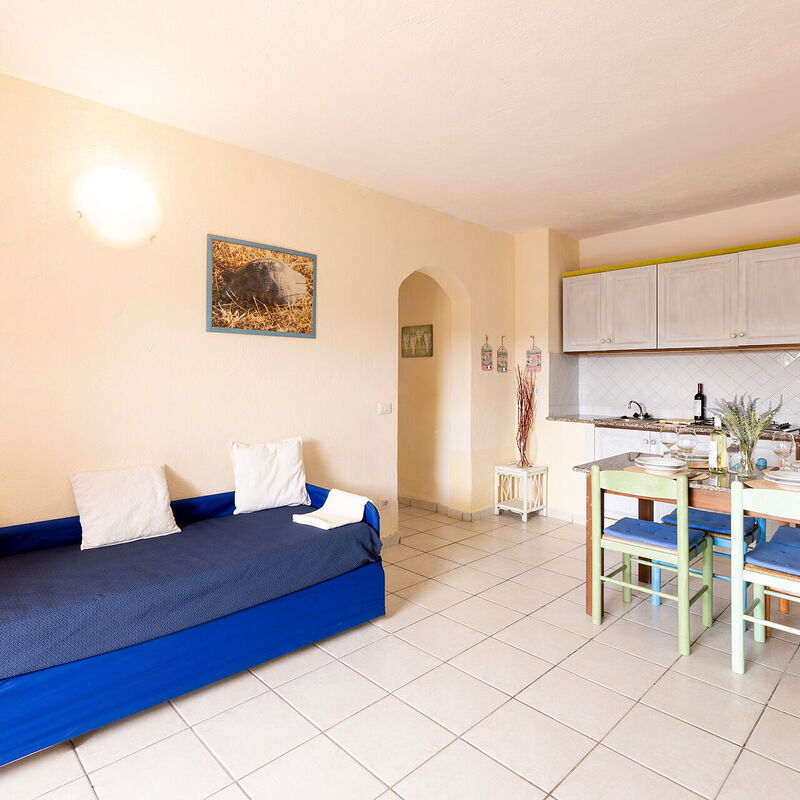 Golfo Aranci Apartments With Ac: Autumn, Kitchen, Living Room, Spring, Summer