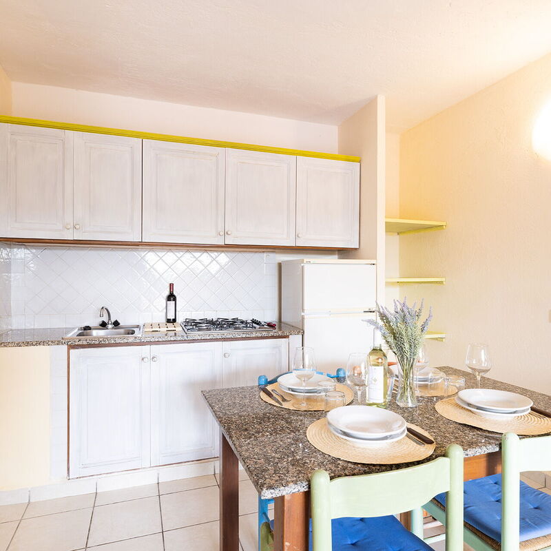 Golfo Aranci Apartments With Ac: Autumn, Kitchen, Living Room, Spring, Summer