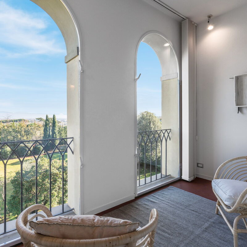 Il Villino Del Collezionista With Pool In Pistoia: Autumn, Balcony / Terrace / Patio, Spring, Summer