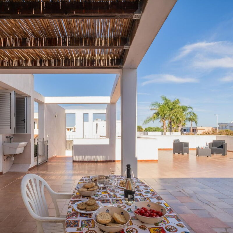 Villetta The Panoramic Rooftop, Wi-fi, San Foca: Autumn, Balcony / Terrace / Patio, Spring, Summer