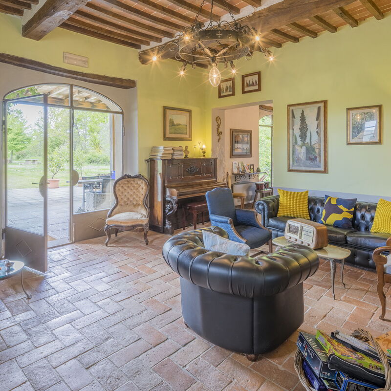 San Paolo Farm, Wifi, Pool, Val Di Cecina: Autumn, Living Room, Spring, Summer