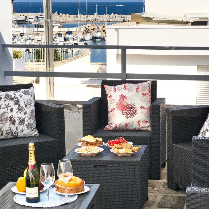 On The Sea San Foca,wifi, Ac: Autumn, Balcony / Terrace / Patio, Spring, Summer