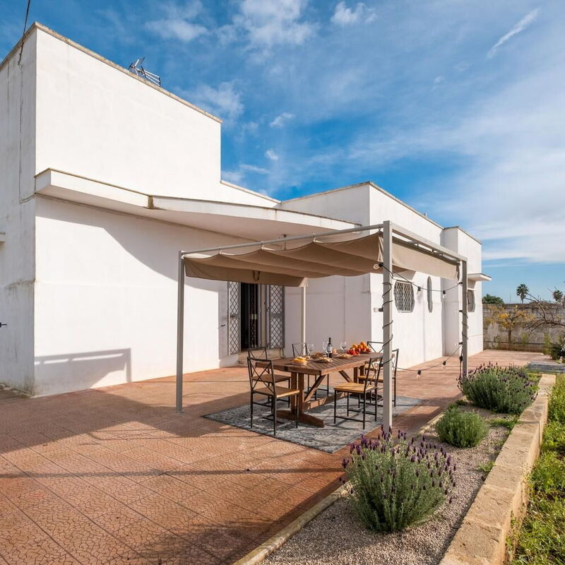 Sunshine Escape Villa In Porto Cesareo, Wi-fi, Ac: Autumn, Building Exterior, Main Entrance, Spring, Summer, Winter