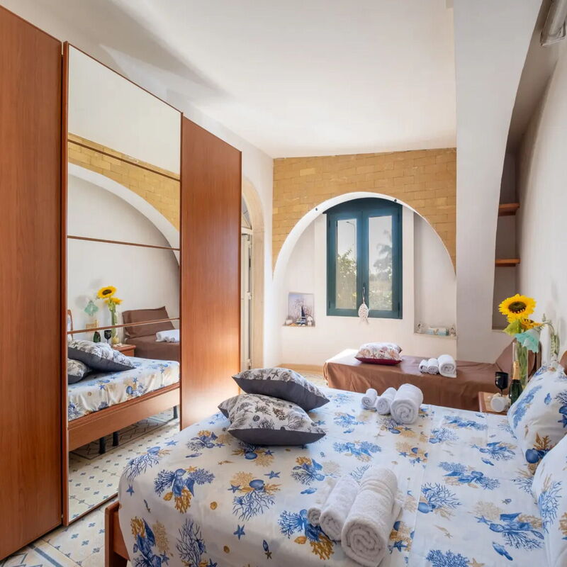 Coral Apartment In Porto Cesareo: Autumn, Bedroom, Spring, Summer