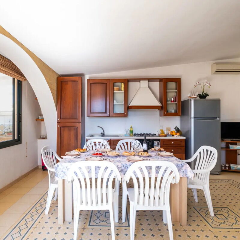 Sea Coral Apartment In Porto Cesareo: Autumn, Dining Room, Kitchen, Spring, Summer, Winter