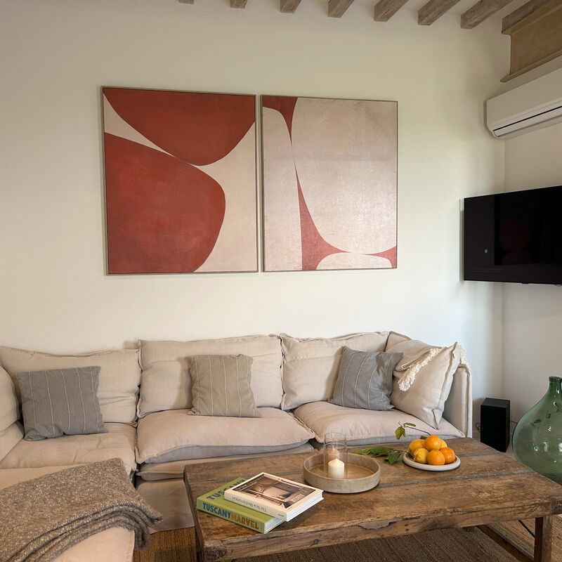 Belmonte Spereto Apartment With Pool, Montaione: Autumn, Living Room, Spring, Summer