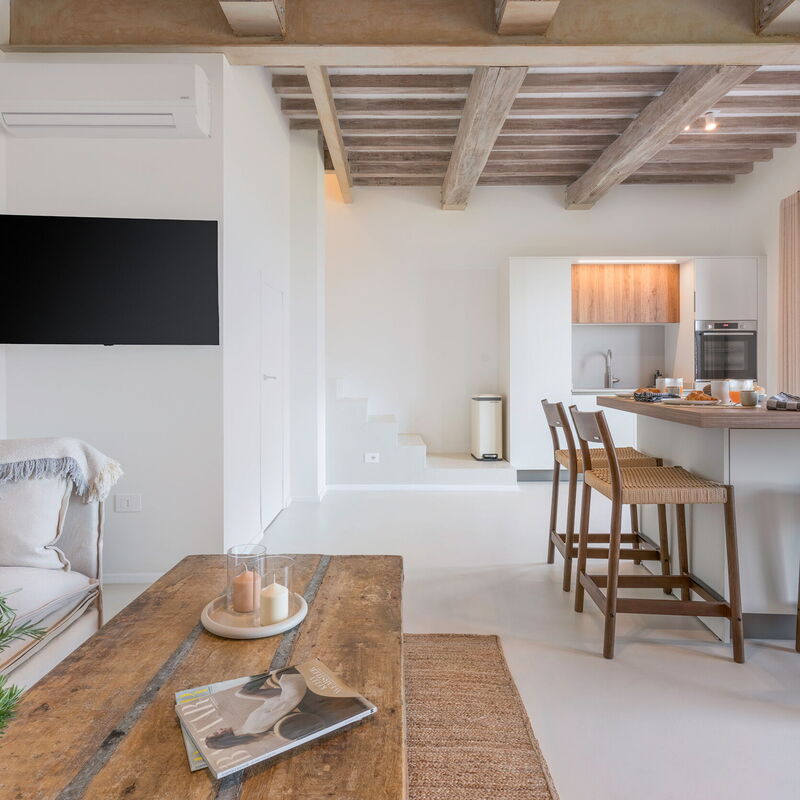 Belmonte Spereto Apartment With Pool, Montaione: Autumn, Kitchen, Living Room, Spring, Summer