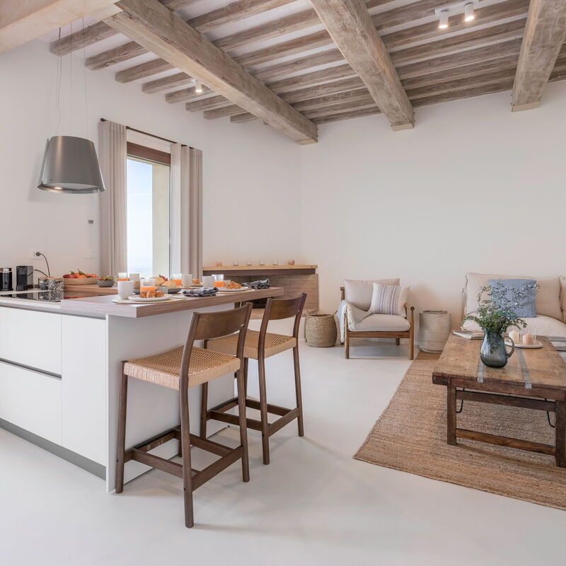 Belmonte Spereto Apartment With Pool, Montaione: Autumn, Kitchen, Living Room, Spring, Summer