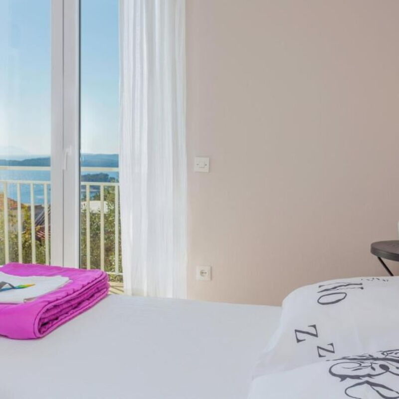 Peaceful Apartment With Beautiful View - Hvar: Autumn, Bedroom, Spring, Summer