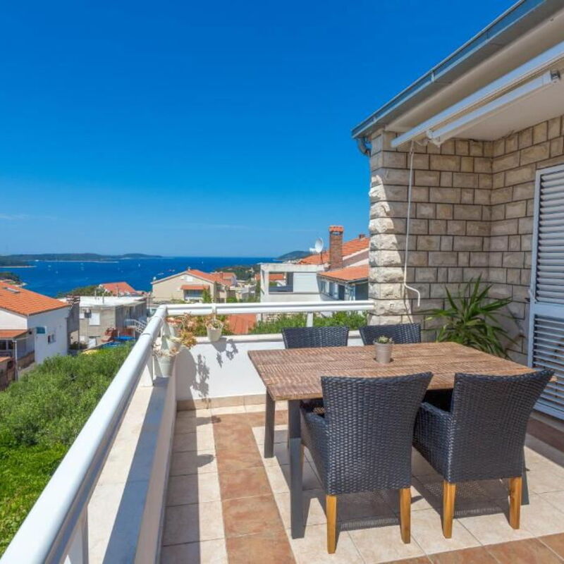 Peaceful Apartment With Beautiful View - Hvar: Autumn, Balcony / Terrace / Patio, Spring, Summer