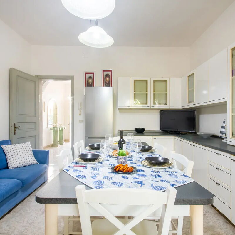 Villa Porto Cesareo Con Parcheggio: Autumn, Kitchen, Living Room, Spring, Summer