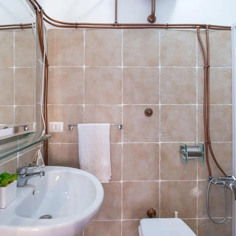 Appartamento Panoramic View Porto Cesareo: Autumn, Bathroom, Spring, Summer