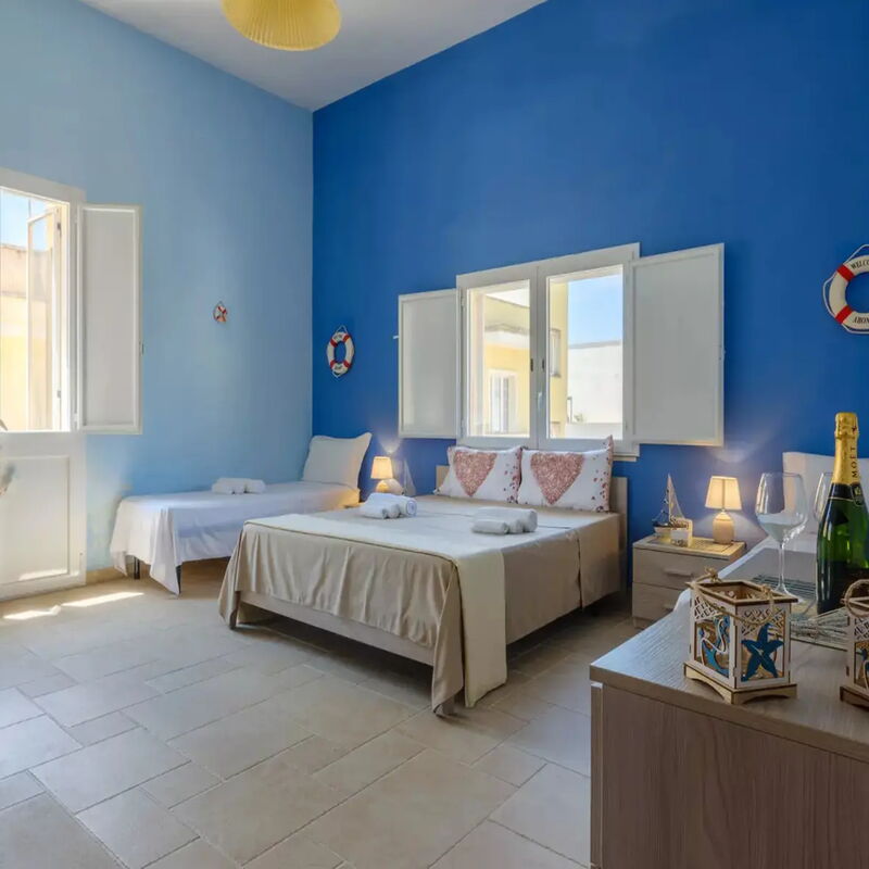 Panoramic Terrace Apartment Porto Cesareo: Autumn, Bedroom, Spring, Summer