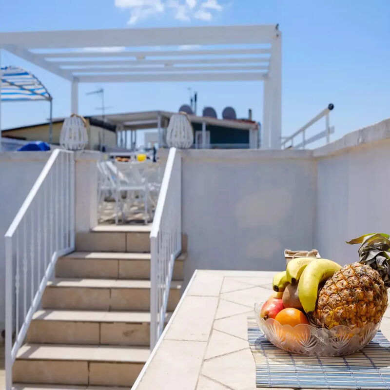 Panoramic Terrace Apartment Porto Cesareo: Autumn, Balcony / Terrace / Patio, Spring, Summer