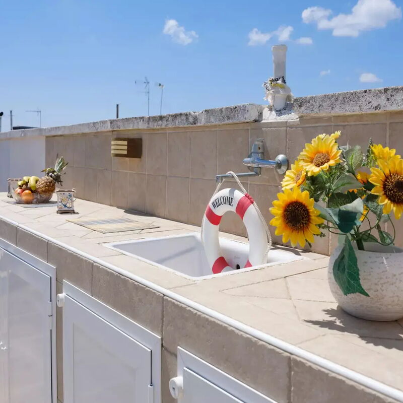 Panoramic Terrace Apartment Porto Cesareo: Autumn, Balcony / Terrace / Patio, Spring, Summer