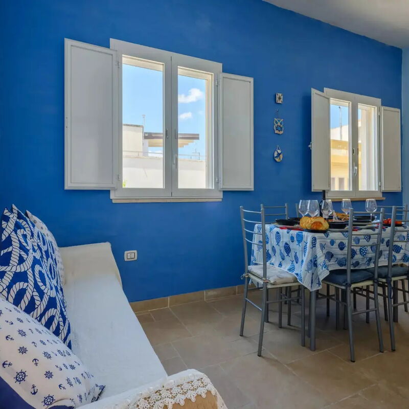 Panoramic Terrace Apartment Porto Cesareo: Autumn, Living Room, Spring, Summer