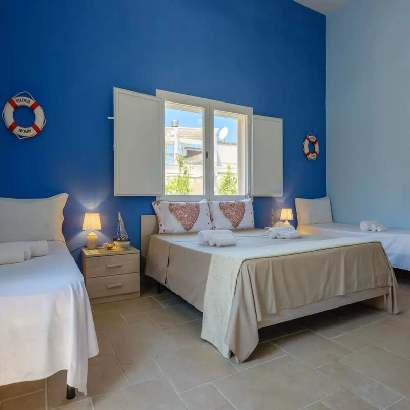 Panoramic Terrace Apartment Porto Cesareo: Autumn, Bedroom, Spring, Summer