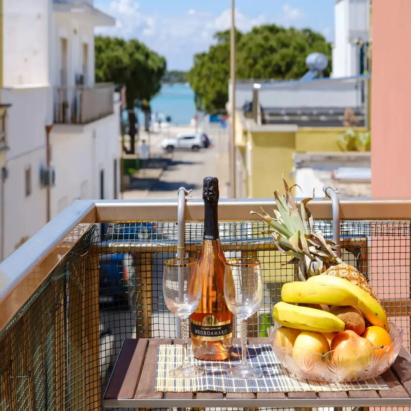 Panoramic Terrace Apartment Porto Cesareo: Autumn, Balcony / Terrace / Patio, Spring, Summer