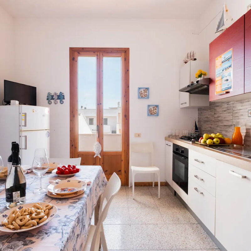 Rifugio Al Mare, Ac, Wifi, San Foca: Autumn, Kitchen, Spring, Summer