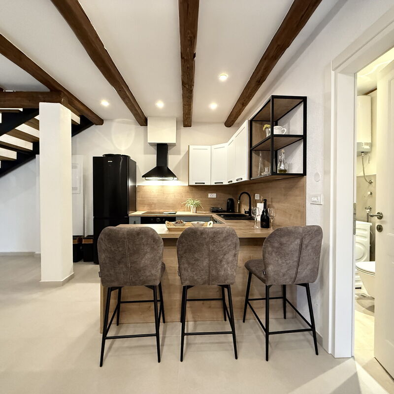 Casa Rossa Ac, Wifi, Prodol - Croazia: Autumn, Kitchen, Spring, Summer