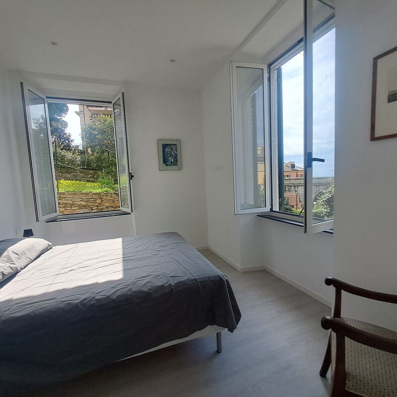 Central Design Flat With Parking, Bogliasco: Autumn, Bedroom, Spring, Summer