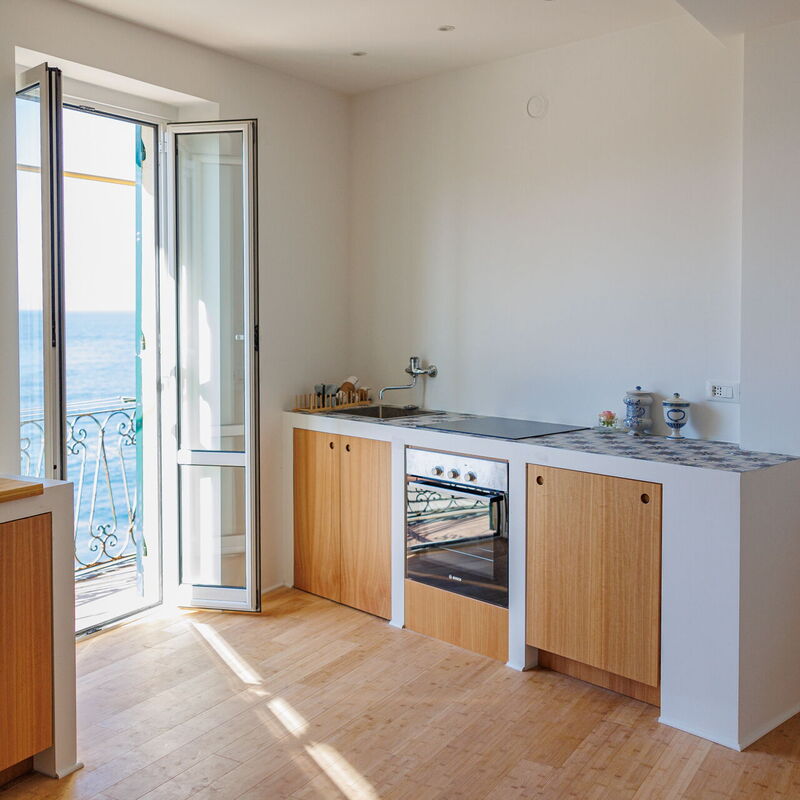 Newly Renovated Ocean View Flat: Autumn, Kitchen, Living Room, Spring, Summer