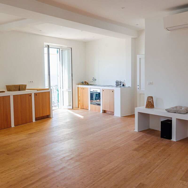 Newly Renovated Ocean View Flat: Autumn, Kitchen, Living Room, Spring, Summer