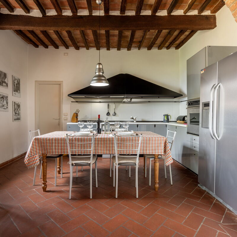 Maria Gabriella Holiday Home In Monticchiello: Autumn, Dining Room, Kitchen, Living Room, Spring, Summer