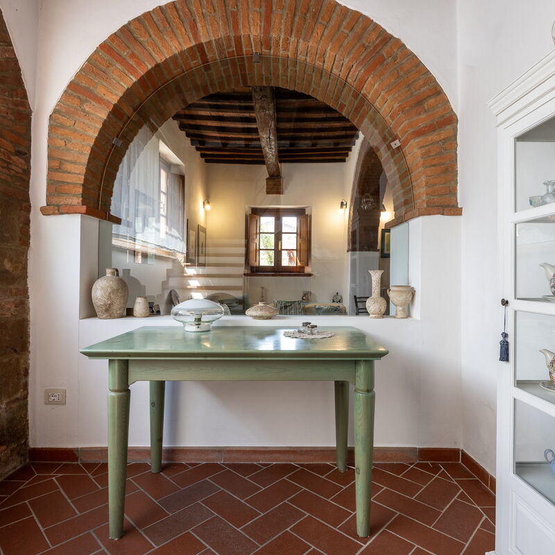 Maria Gabriella Holiday Home In Monticchiello: Autumn, Dining Room, Kitchen, Living Room, Spring, Summer