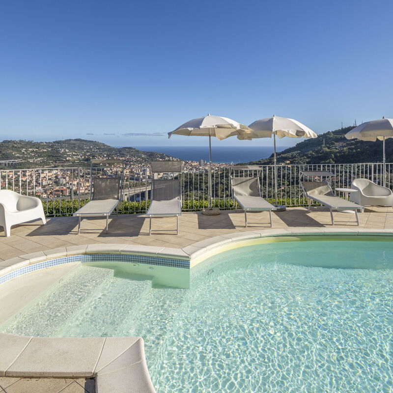 Villa Caroline, Private Pool and Seaview: Autumn, Pool, Spring, Summer