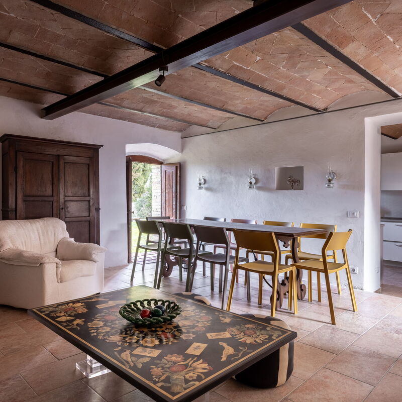 Amelia House Private Pool, Casole Elsa, Monti: Automne, Été, Printemps, Salle à manger